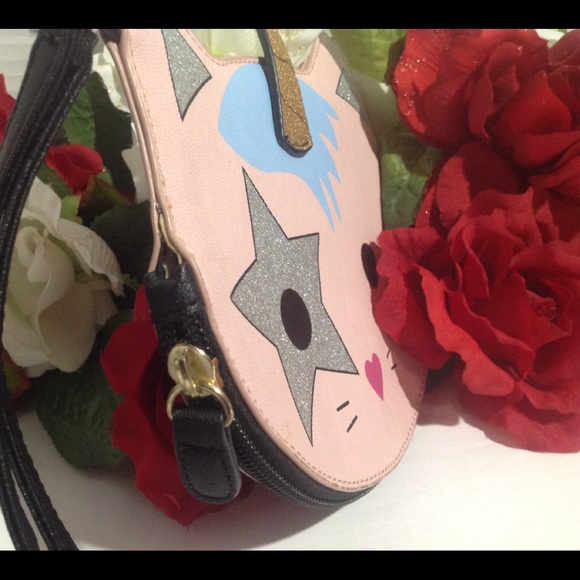 Betsey Johnson Unicorn Wristlet Bag Purse Wallet - Picture 6 of 16